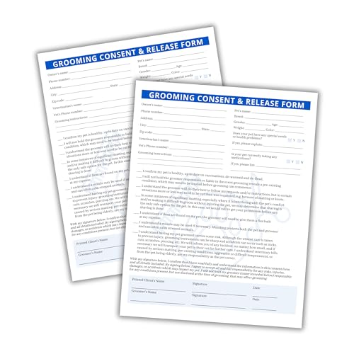 Dog Grooming Intake Form