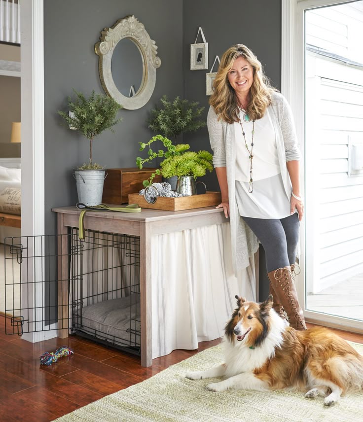 How to Make a Dog Crate Look Nice
